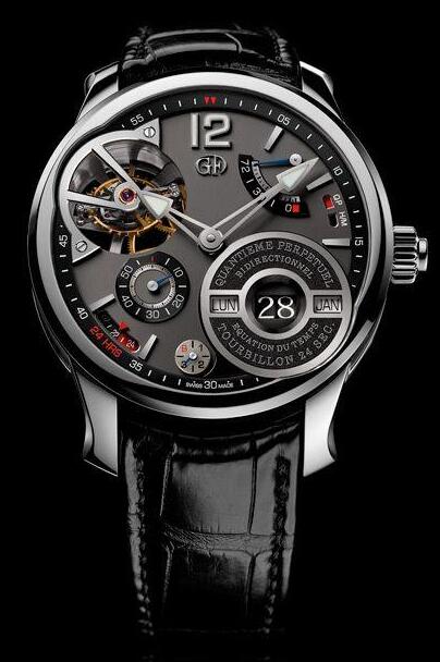 Greubel Forsey QP a Equation Steel black Dial replica watch